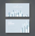 Abstract modern line double sided business card template vector eps10