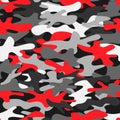 Abstract modern military camo ornament for army and hunting Royalty Free Stock Photo