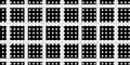 Abstract modern minimal black and white monochrome geometry double checker pattern with dots texture background