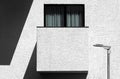 Abstract modern minimalist architecture with balcony Royalty Free Stock Photo