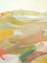 Abstract modern painting background. Modern summer landscape Royalty Free Stock Photo