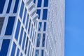 Abstract modern cube architecture with blue sky