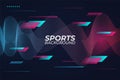 Abstract Modern Sports Style Background with Dynamic Wavy Lines Gradient Blue and Pink Royalty Free Stock Photo