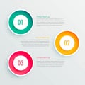 Abstract modern steps option colorful infographic design banner