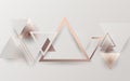 Abstract modern triangles trendy. Retro and minimal style texture