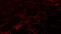 Abstract modern virtual computer script on black background, seamless loop. Animation. Work of software developer
