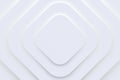 Abstract modern wallpaper design.White futuristic rhombus background in neomorphism style. Geometric empty pattern.