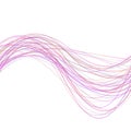 Abstract modern wavy stripe background - design from curved wave lines in pink tones Royalty Free Stock Photo