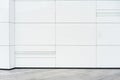 Abstract modern white ceramic tiles wall Royalty Free Stock Photo