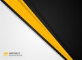 Abstract of modern yellow black and white background. Royalty Free Stock Photo