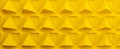 Abstract modern yellow pyramid background