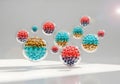 Abstract Molecular Spheres Royalty Free Stock Photo