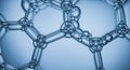 Abstract Molecular Structure of Blue Bubbles Royalty Free Stock Photo