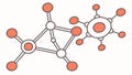 Abstract Molecular Structure, Science and Connection, vector design Generative AI Royalty Free Stock Photo