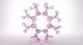 Abstract molecular structure with symmetrical design Royalty Free Stock Photo