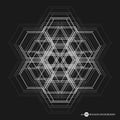 Abstract molecule background. Hexagonal chemistry pattern. Molecular scientific research. Composition of the molecular