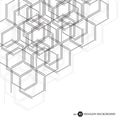 Abstract molecule background. Hexagonal chemistry pattern. Molecular scientific research. Composition of the molecular