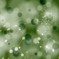 Abstract molecule green background