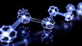 Abstract Molecule Structure, Science And Technology Concept Royalty Free Stock Photo