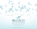 Abstract molecules design. Atoms. Abstract background for banner or flyer