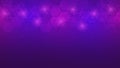 Abstract molecules on purple background. Molecular structures or chemical engineering, genetic research, technological