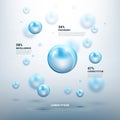 Abstract molecules vector background Royalty Free Stock Photo