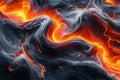 Abstract Molten Lava Flow. Generative ai.