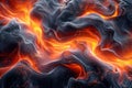 Abstract Molten Lava Flow. Generative ai.