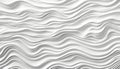 Abstract monochromatic white seamless wave texture pattern background for design projects