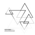 Vector intersecting triangles pattern.
