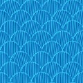 Abstract monochrome doodle fishscale seamless vector pattern background for fabric, wallpaper, scrapbooking, cards.