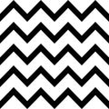 Abstract monochrome geometric zigzag seamless pattern background vector