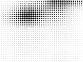 Abstract monochrome halftone pattern. Futuristic panel. Gunge dotted backdrop with circles, dots, point.