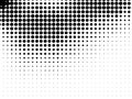 Abstract monochrome halftone pattern. Futuristic panel. Gunge dotted backdrop with circles, dots, point.