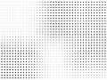 Abstract monochrome halftone pattern. Futuristic panel. Gunge dotted backdrop with circles, dots, point.