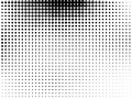 Abstract monochrome halftone pattern. Futuristic panel. Gunge dotted backdrop with circles, dots, point.