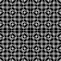 Abstract monochrome pattern with mosaic of distorted squares of