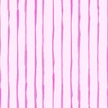 Abstract monochrome pink rough inky pinstripes seamless pattern. Royalty Free Stock Photo