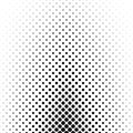 Abstract monochrome polka dot pattern - geometric vector background design
