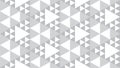Abstract Monochrome Polygonal Triangles Ornament. Triangular Shapes Wallpaper. Geometric Seamless Pattern Design Template. Royalty Free Stock Photo