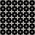 Abstract monochrome seamless pattern in ethnic style. Vector geometric texture Royalty Free Stock Photo