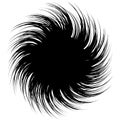 Abstract monochrome spirally, spiral element.