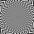 Abstract monochrome stripes background. optical illusion design