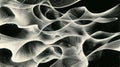 Abstract monochrome waves creating a dynamic visual rhythm Royalty Free Stock Photo