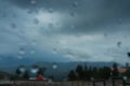 Abstract monsoon landscape of Himalays, Garhwal, Uttarakhand, India. Climate change effect on Himalays bringing landslide,