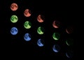 Abstract moon phase rgb