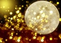 Abstract Moon sparkle desktop style image