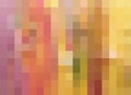 Abstract Mosaic Background in bright happy pinks & golds. Pixels background, mosaic, abstract background, illustration background Royalty Free Stock Photo