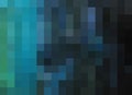 Abstract Mosaic Background in deep ocean blues & greys. Pixels background, mosaic, abstract background, illustration background