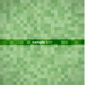 Abstract mosaic background with green squares and depth effect Royalty Free Stock Photo